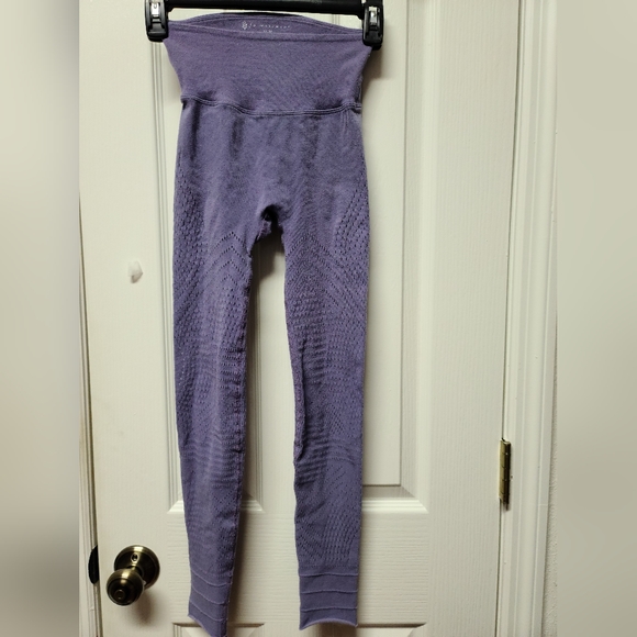 Free People FP Movement Self-Hem Ecology Leggings XS Purple FF-106 - Picture 4 of 12